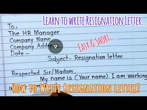 How to Write a Medical Assistant Resignation Letter