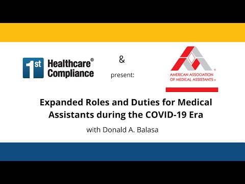Providing Expanded Roles for Medical Assistants