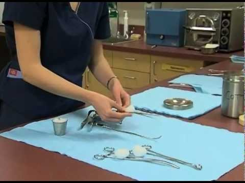 Melissa the Medical Assistant is Preparing Instruments for the Autoclave