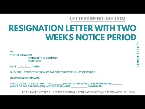Sample Resignation Letter for Medical Assistant with Two Weeks Notice
